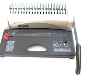 Comb Binding Machine - A4 - Black/Grey, Five Crown